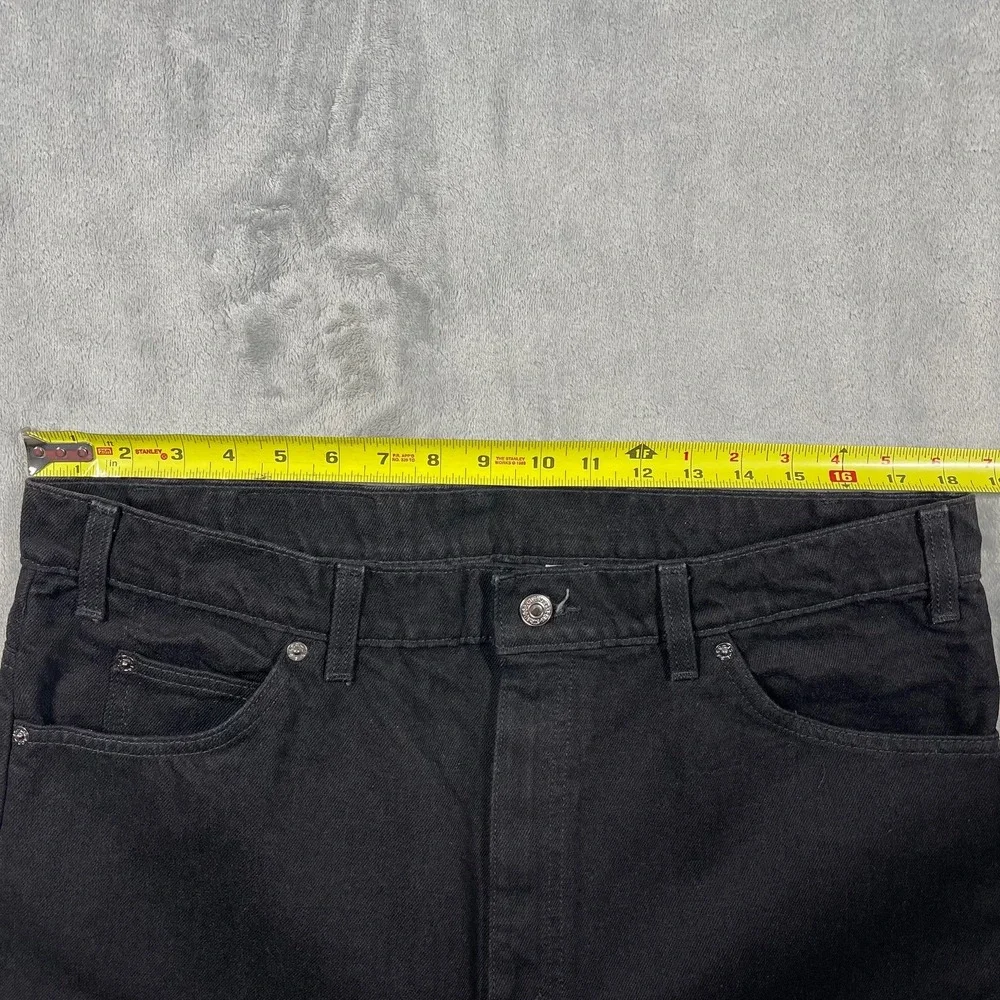 VTG 90's Orange Tab‎ Levis 550 Mens Black Relaxed Fit Tapered Jeans 38(36.5)x34